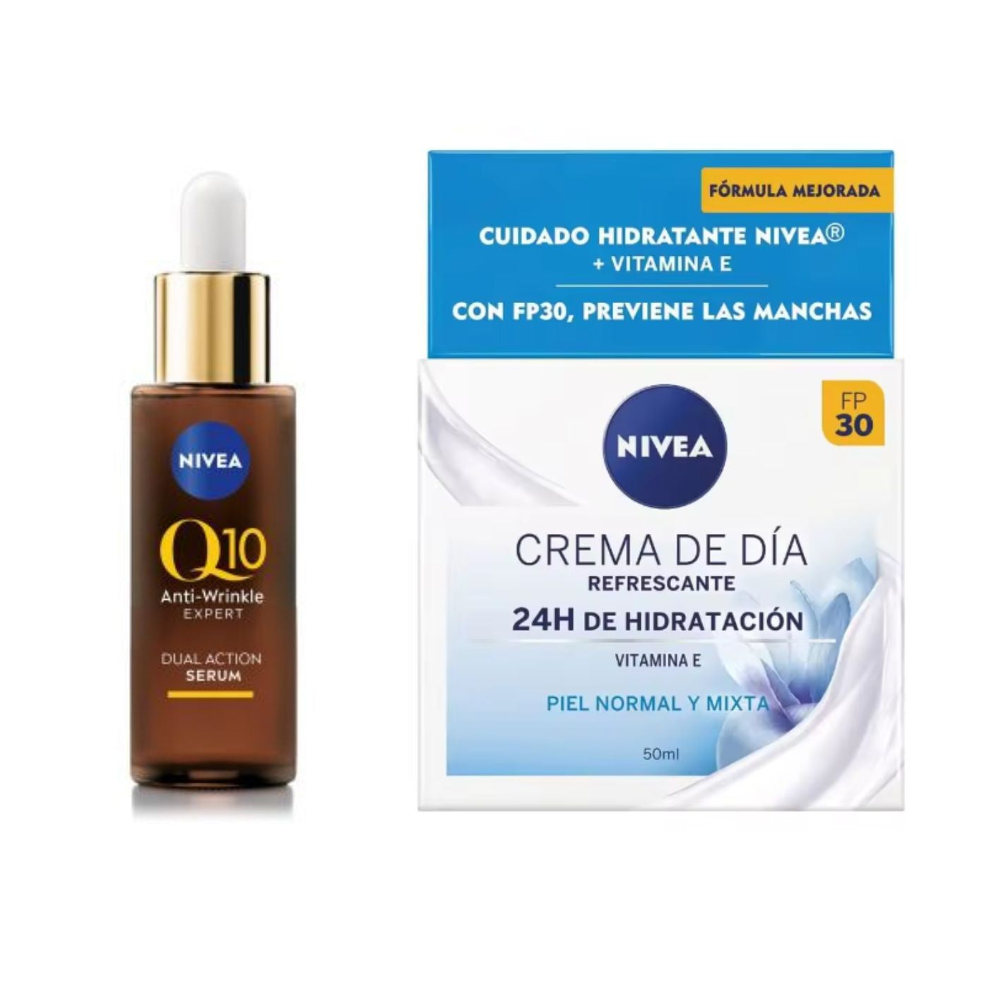 Nivea Crema de dia + Serum q10