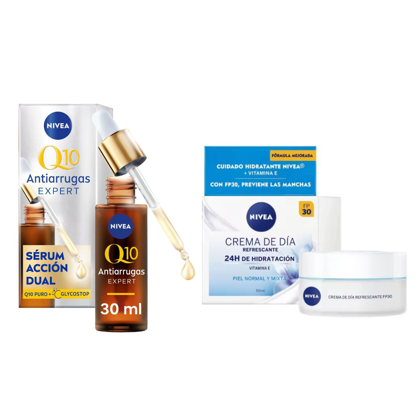 Nivea crema + serum facial q10