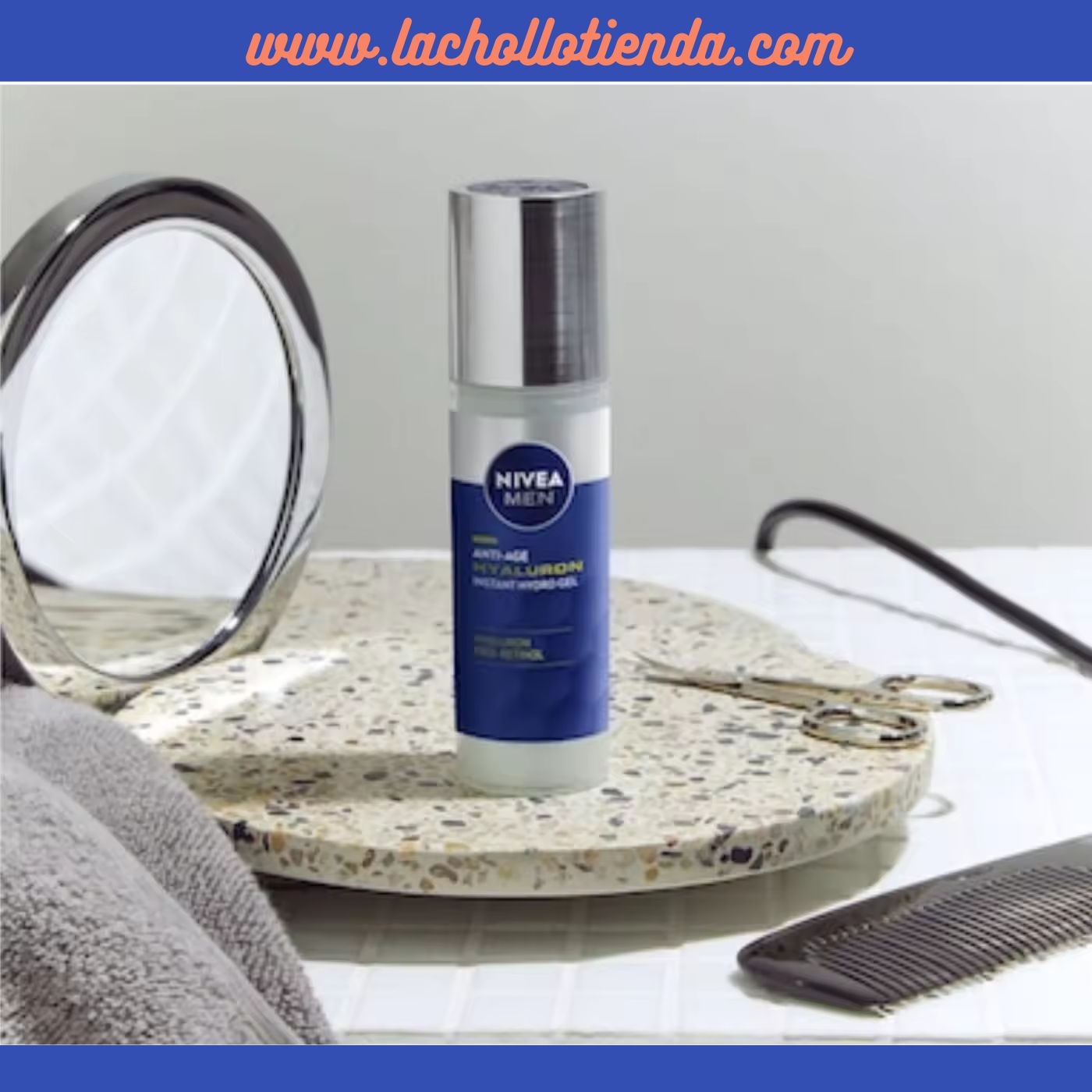 Nivea Men - Hyaluron Pro-Retinol - Crema Gel Facial, Antiedad con Ácido Hialurónico y Retinol 50ml