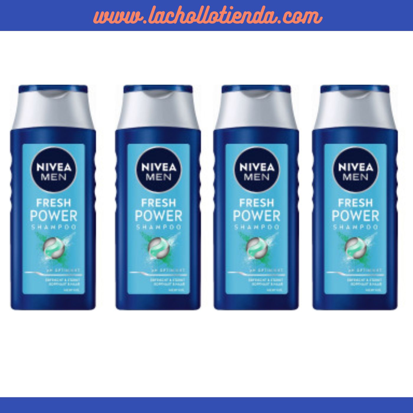 Nivea Men PACK - Champu FRESH POWER 4X250ml.