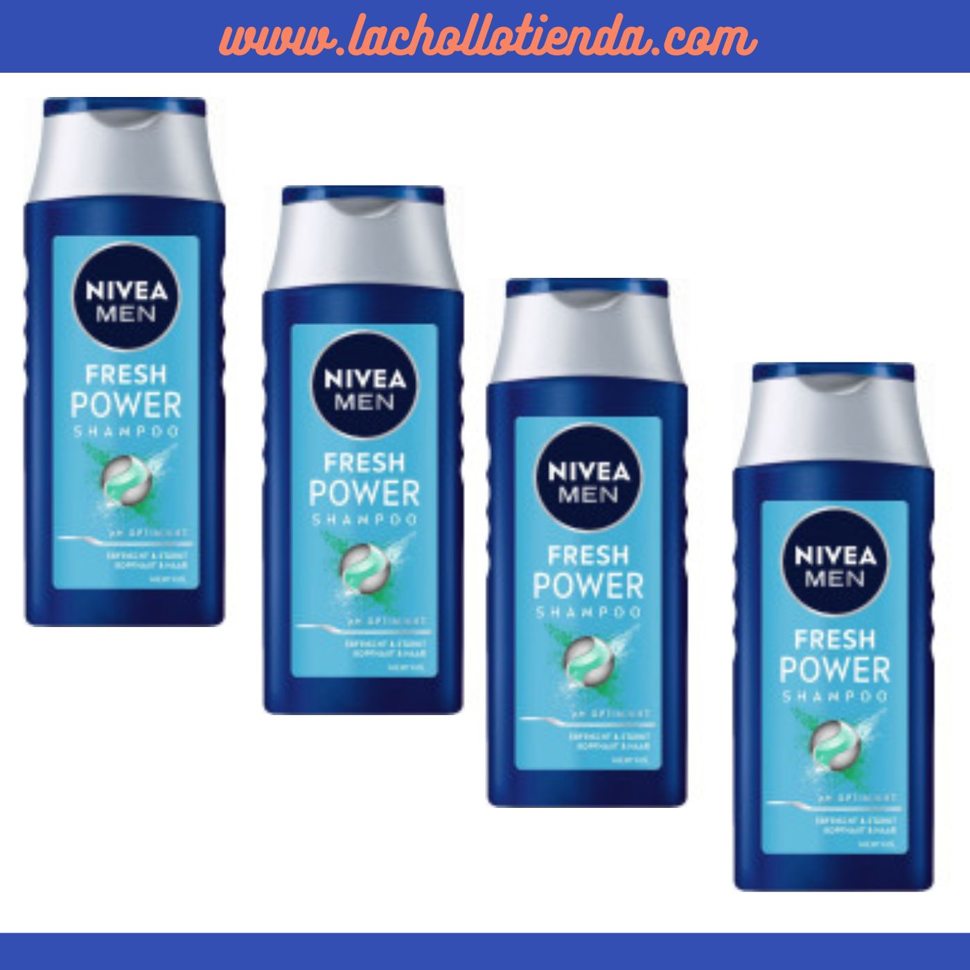 Nivea Men PACK - Champu FRESH POWER 4X250ml.