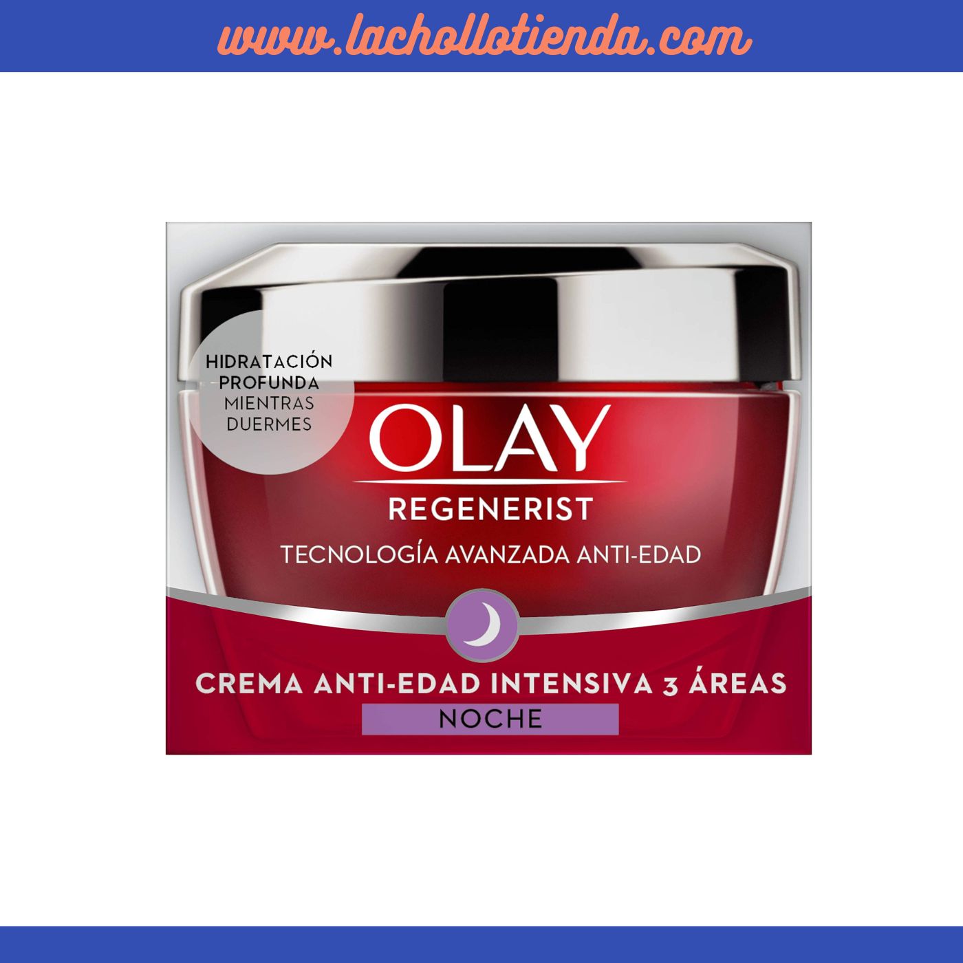 Olay - Regenerist  - Crema de Noche 3 Areas Reafirma, Hidrata y Recupera 50ml