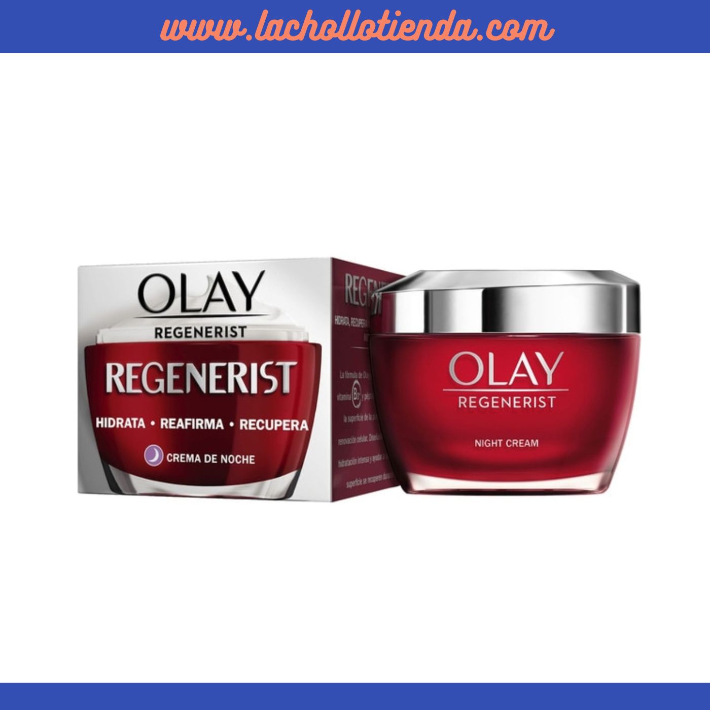 Olay - Regenerist  - Crema de Noche 3 Areas Reafirma, Hidrata y Recupera 50ml