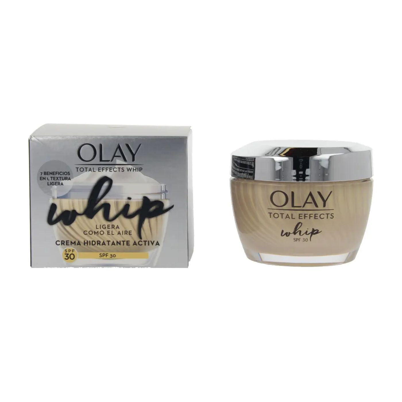 Olay - WHIP TOTAL EFFECTS - Crema hidratante activa SPF30 - 50ml