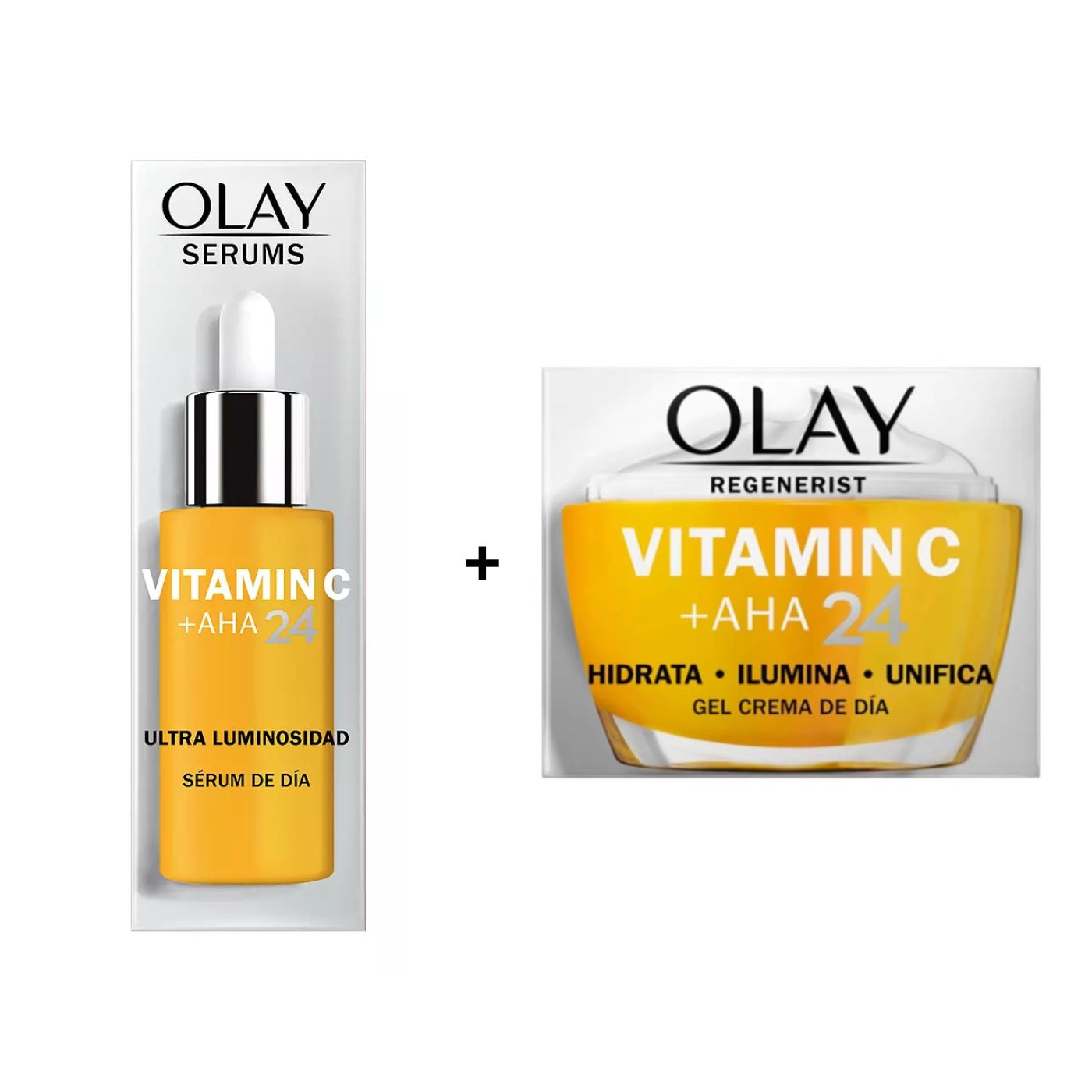 Olay VITAMIN C AHA 24 Serúm de día 40ml + Gel Crema De Día 50ml
