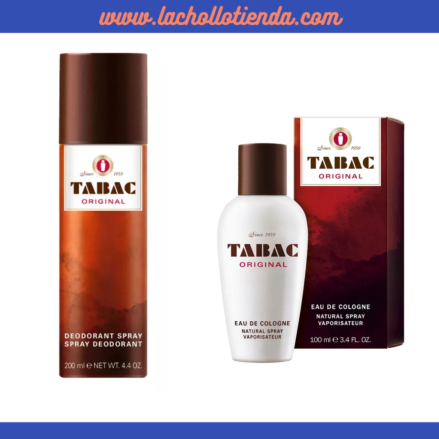 PACK Tabac Original - Eau de Cologne 100ml + Desodorante Spray 200ml Para Hombre