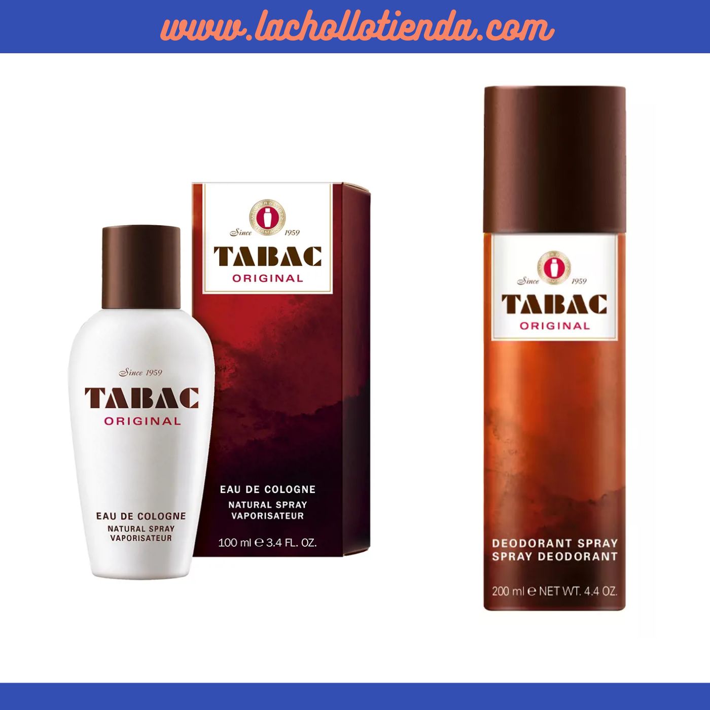 PACK Tabac Original - Eau de Cologne 100ml + Desodorante Spray 200ml Para Hombre