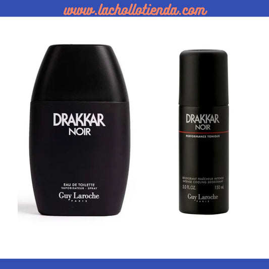 PACK  Drakkar Noir de Guy Laroche - Eau de Toilette 200ml + Desodorante Spray 150ml para Hombre
