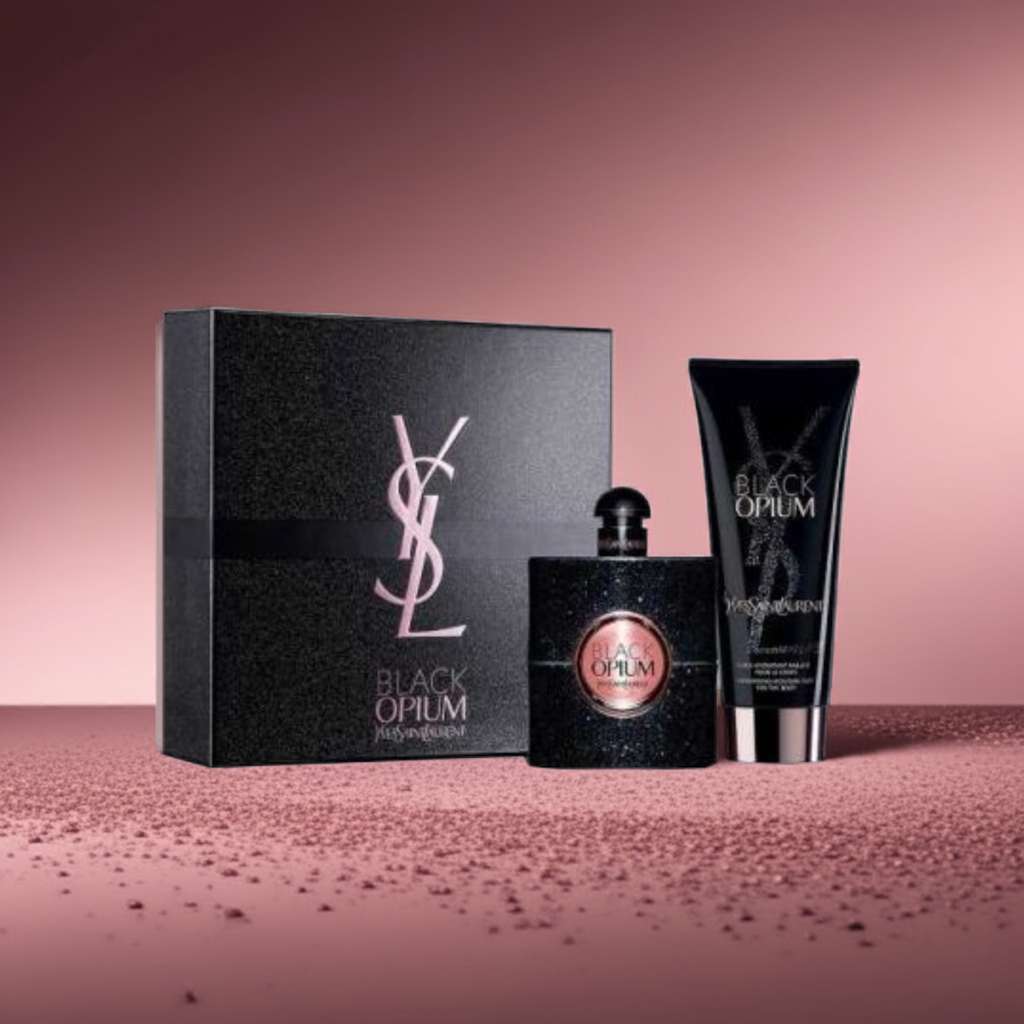 Yves Saint Laurent - Set Black Opium - Perfume 50ml y Loción Corporal 50ml Para Mujer