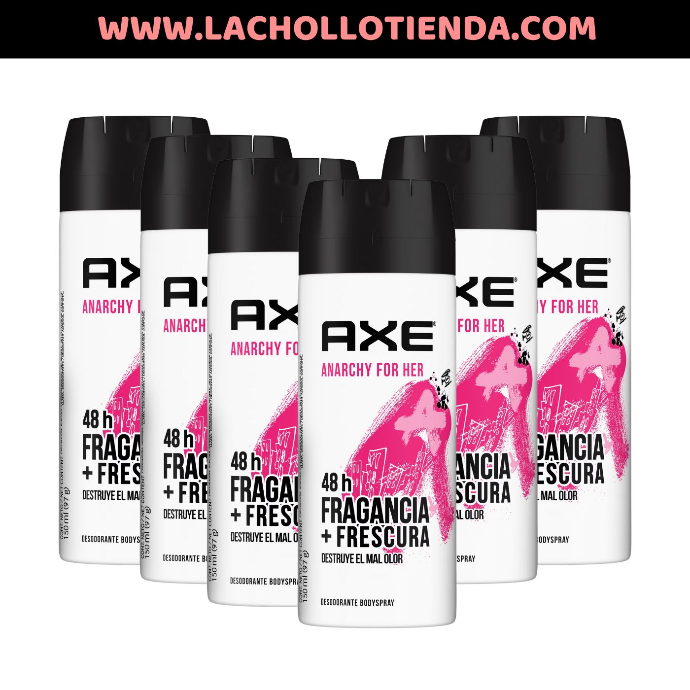 Packs Ahorro Desodorante AXE - Anarchy 48h (150ml)