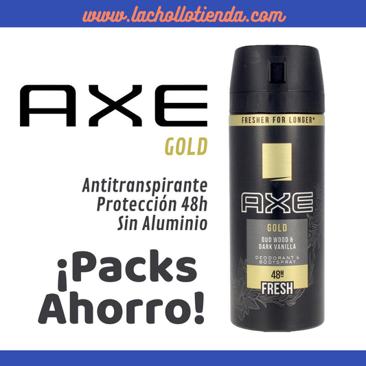 Packs Ahorro Desodorante Axe 48h Gold Spray 150ml