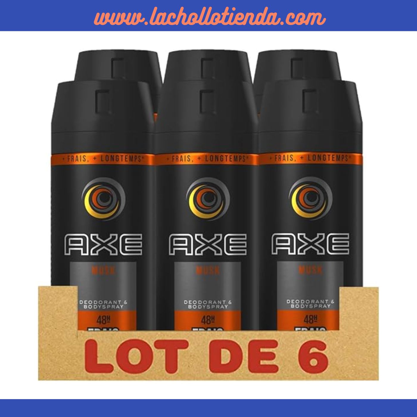 Packs Ahorro Desodorante Axe 48h Musk Spray 150ml