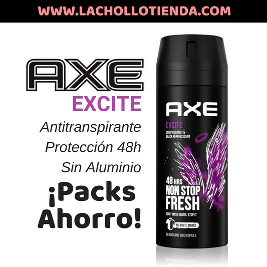 Packs Ahorro Desodorante Axe Excite Spray 48h