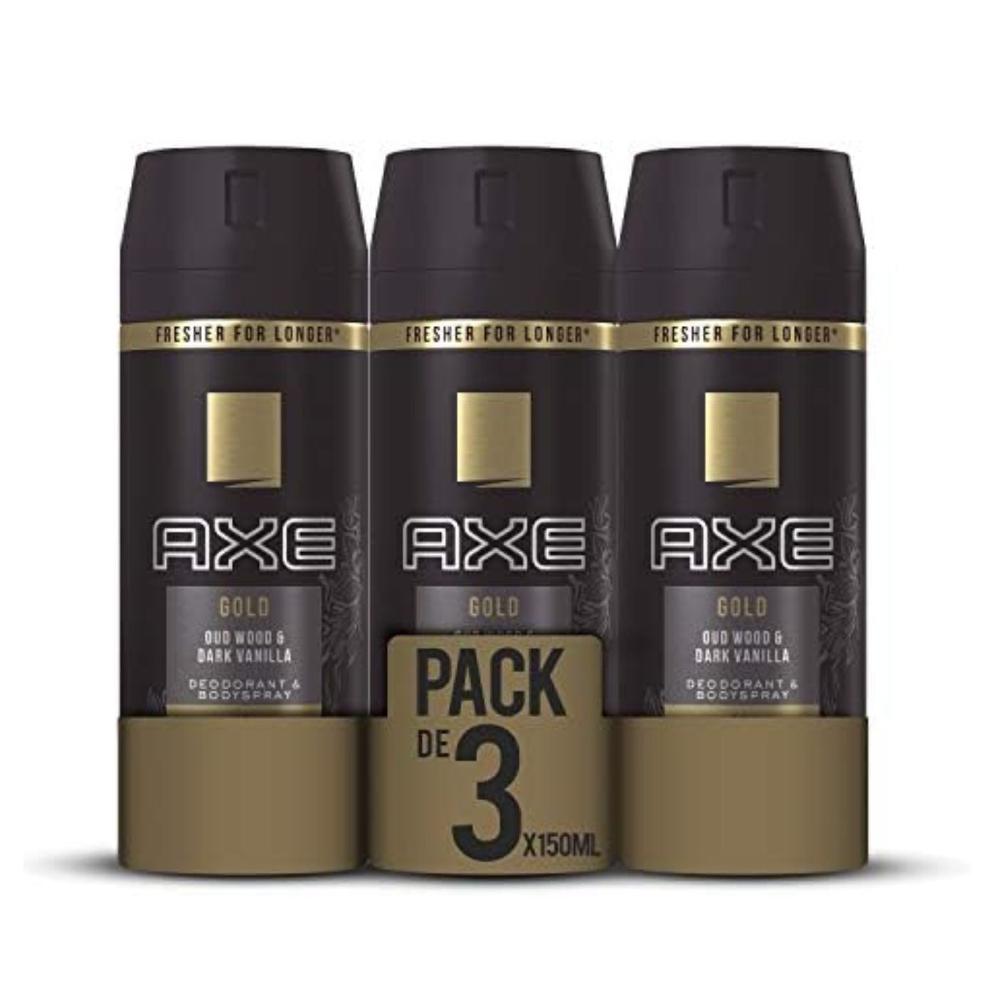 Packs Ahorro Desodorante Axe 48h Gold Spray 150ml