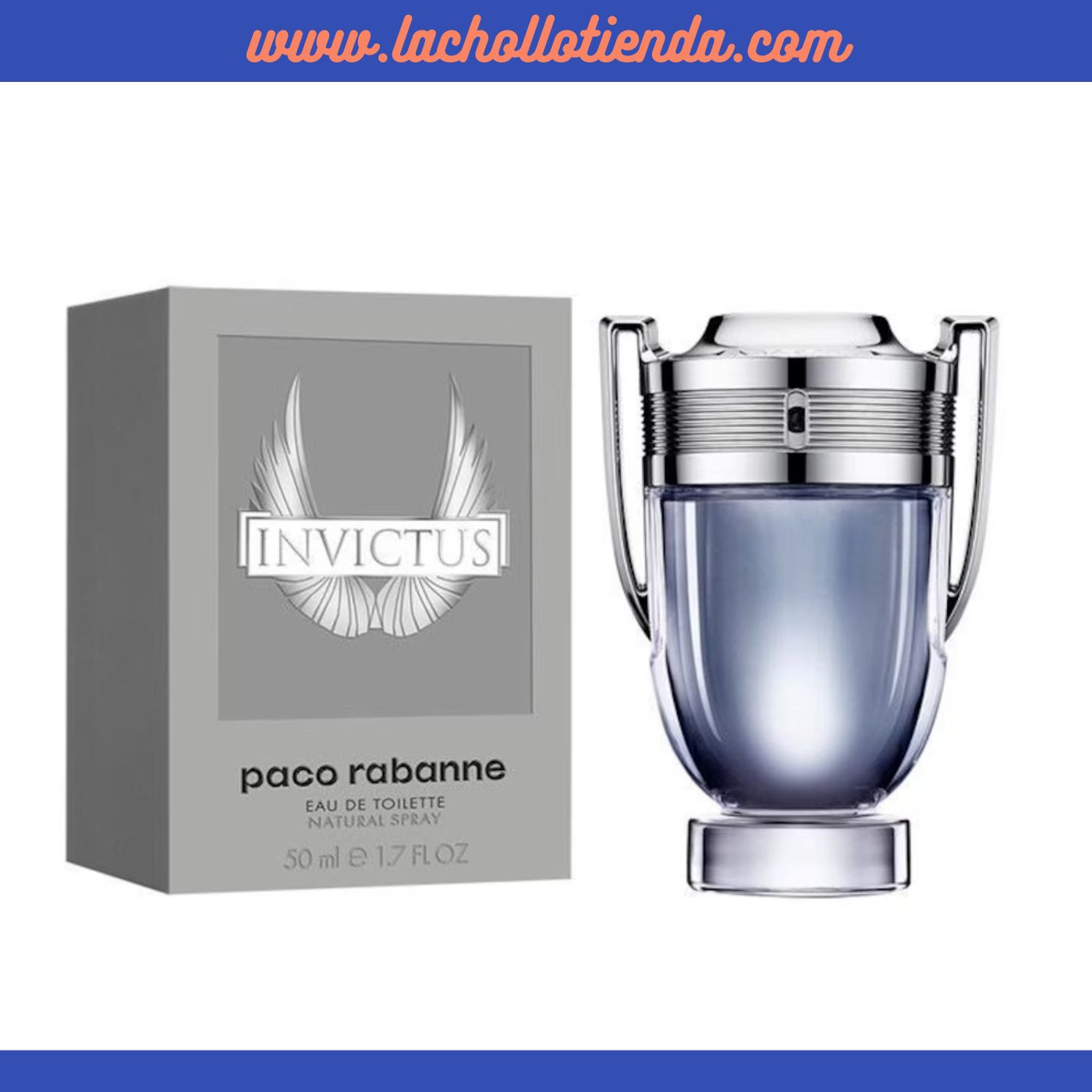 Paco Rabanne - Invictus Eau De Toilette Para Hombre 50ml.