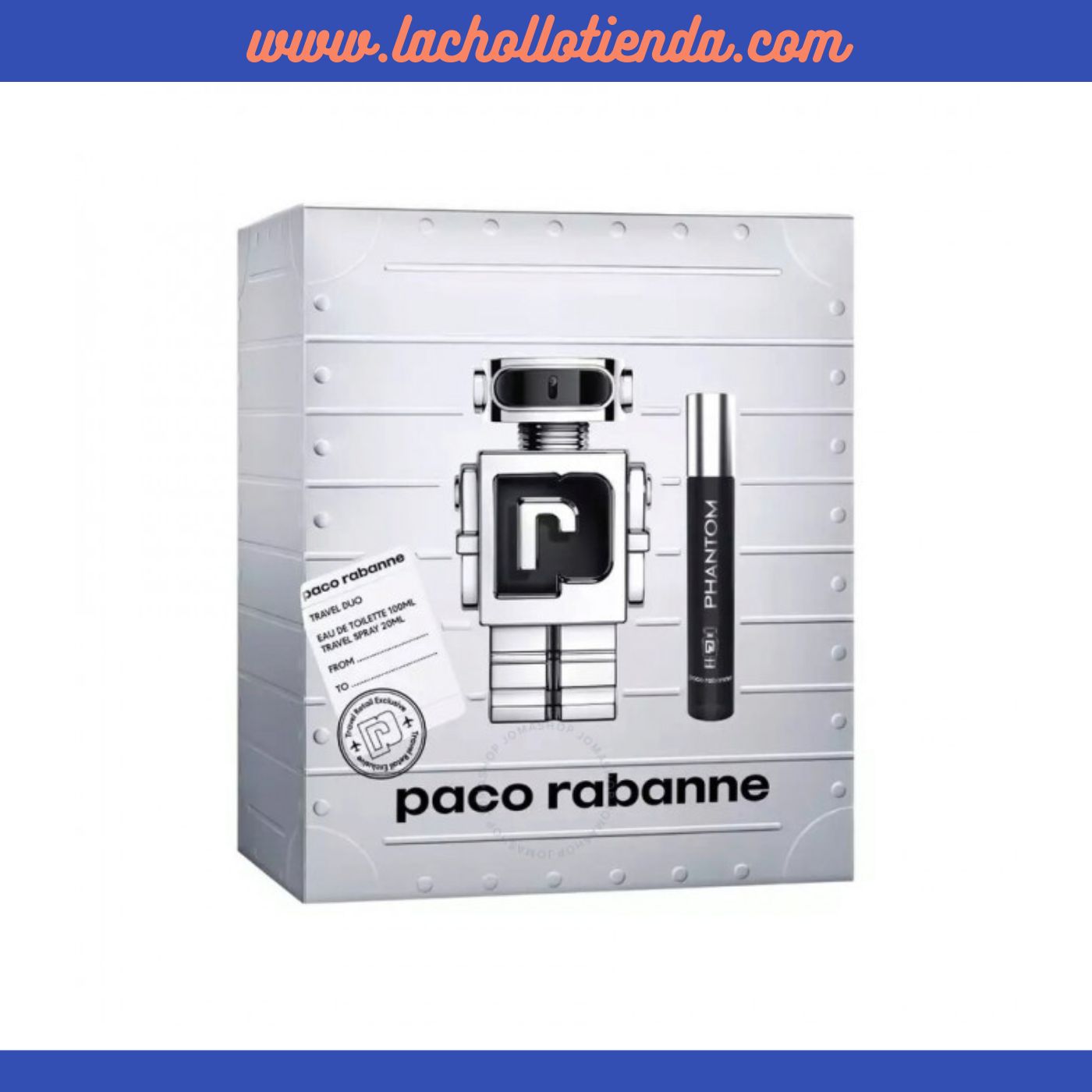 Paco Rabanne - Phantom Eau de toilette Para Hombre 100ml + Spray de Viaje 20ml.