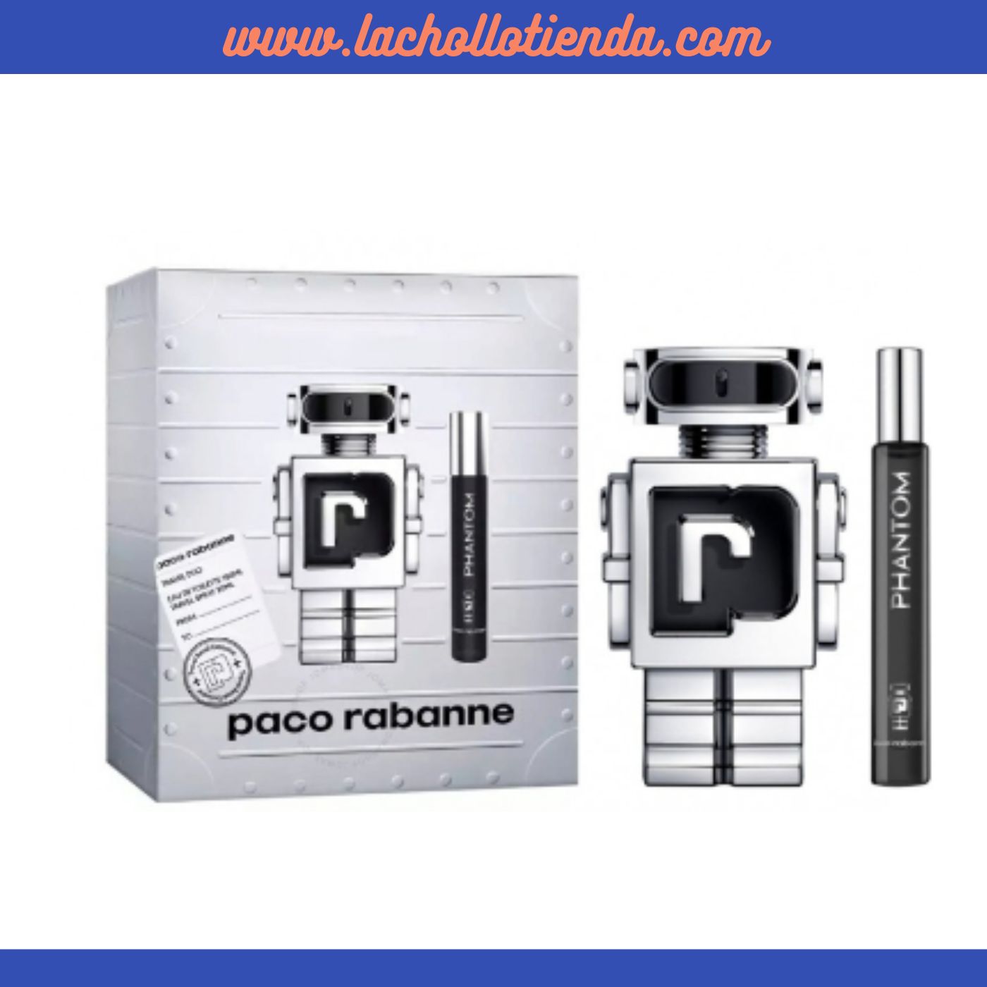 Paco Rabanne - Phantom Eau de toilette Para Hombre 100ml + Spray de Viaje 20ml.