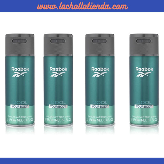 Reebok - Desodorante Para Hombre - Cool Your Body - 4X150ml.