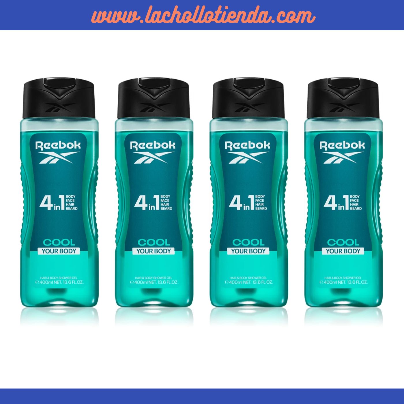 Gel De Ducha Cool Your Body 4en1- Para Hombre 4x400ml