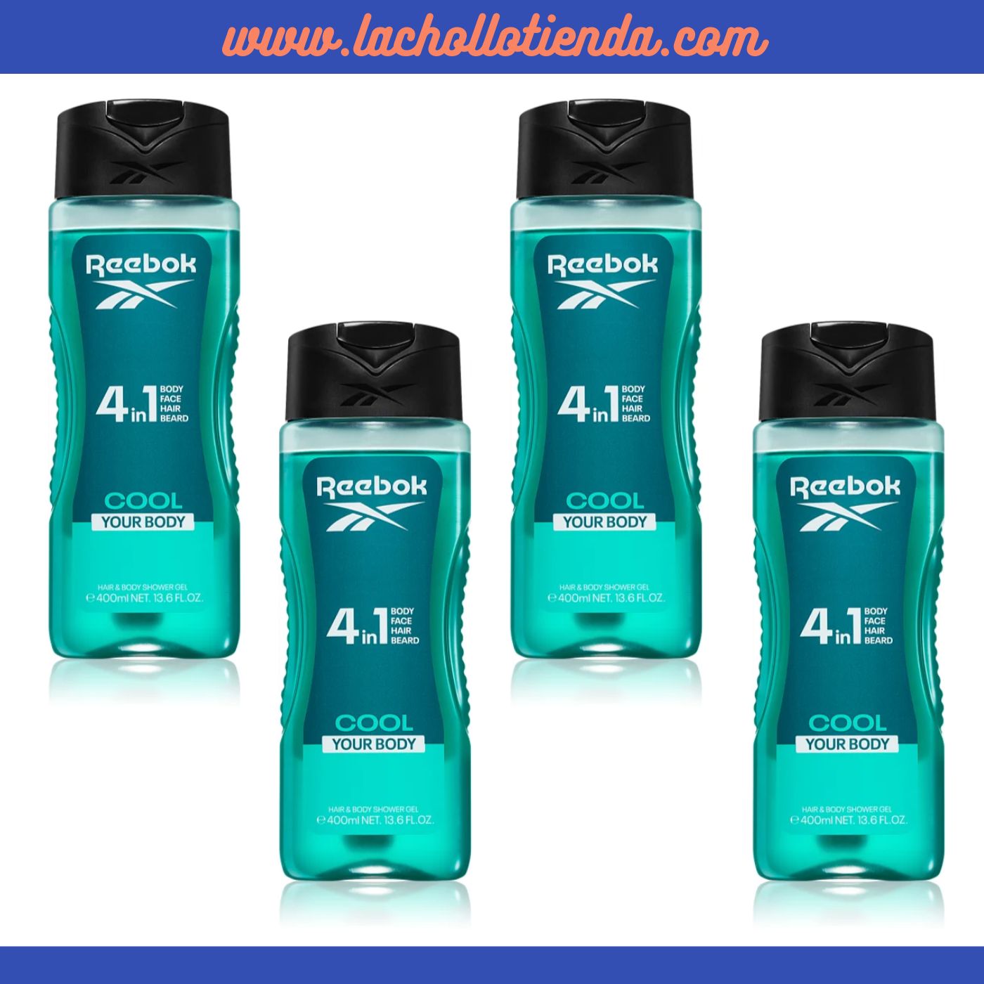 Gel De Ducha Cool Your Body 4en1- Para Hombre 4x400ml