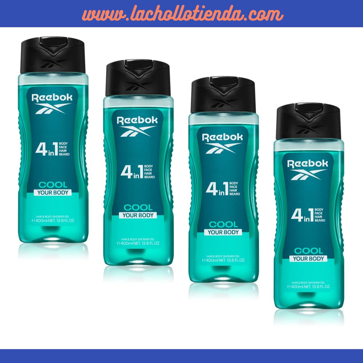 Gel De Ducha Cool Your Body 4en1- Para Hombre 4x400ml