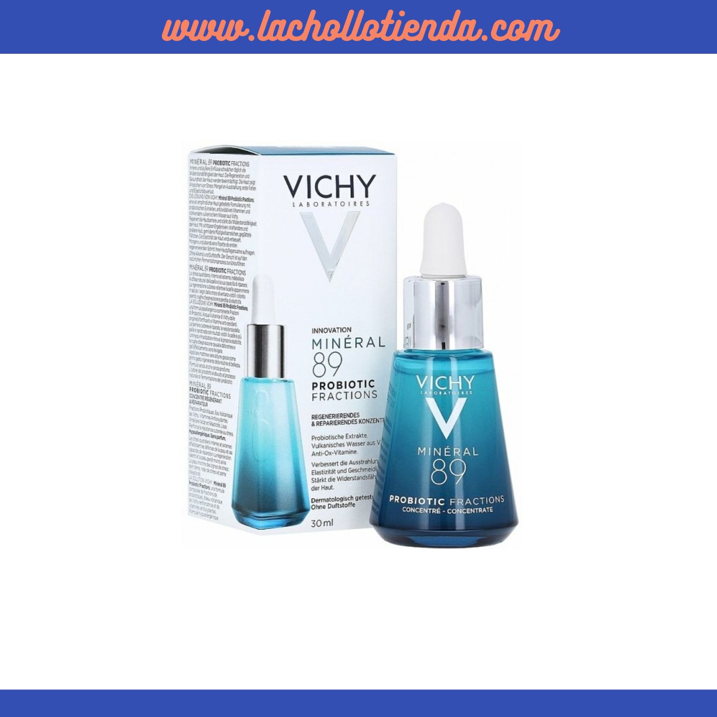 Vichy Laboratoires Mineral 89 Probiotic Fractions Sérum 30ml (Embalaje Deteriorado)