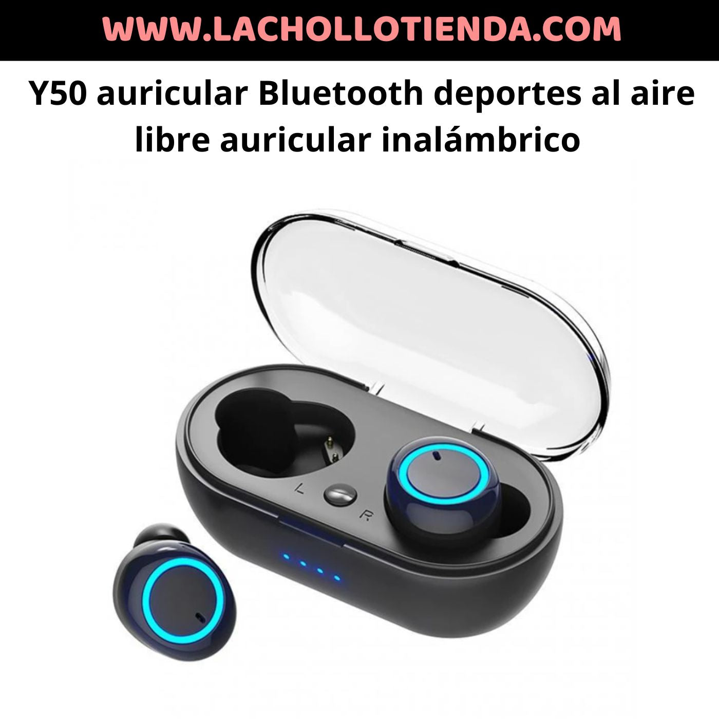 Y50 auricular Bluetooth deportes al aire libre, auricular inalámbrico 5,0