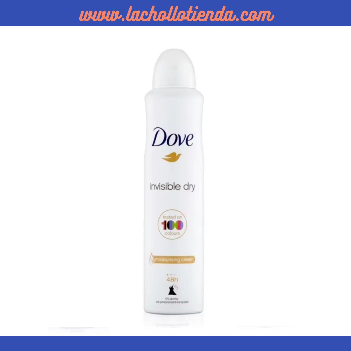 DOVE - Desodorante Invisible Dry  Anti transpirante  (Embalaje Deteriorado)