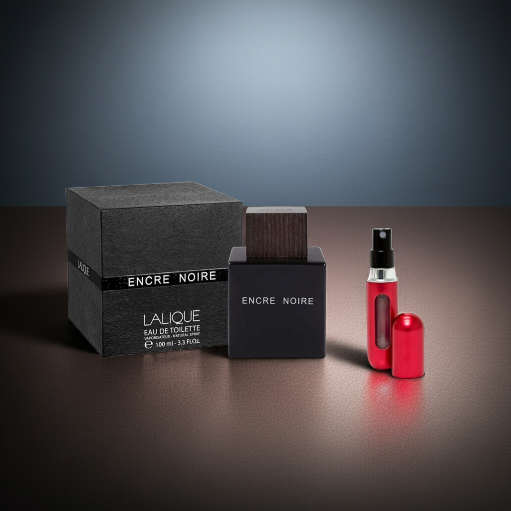 muestra de perfume Lalique encre noire 5ml