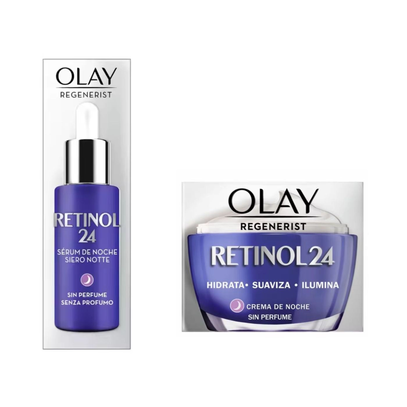 olay pack retinol crema y serum