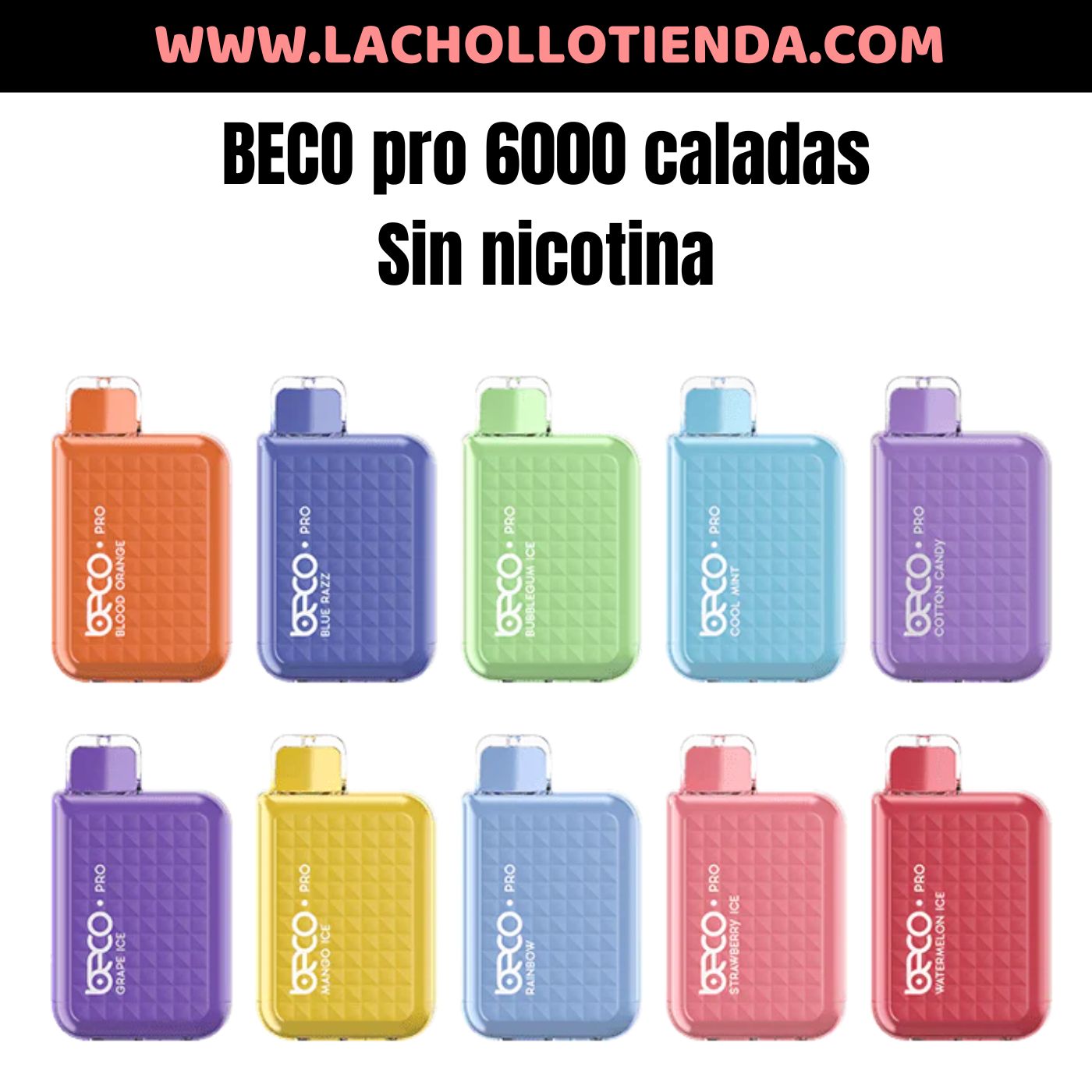 Pod Desechable Beco Pro 6000 Caladas Sin Nicotina By: Vaptio