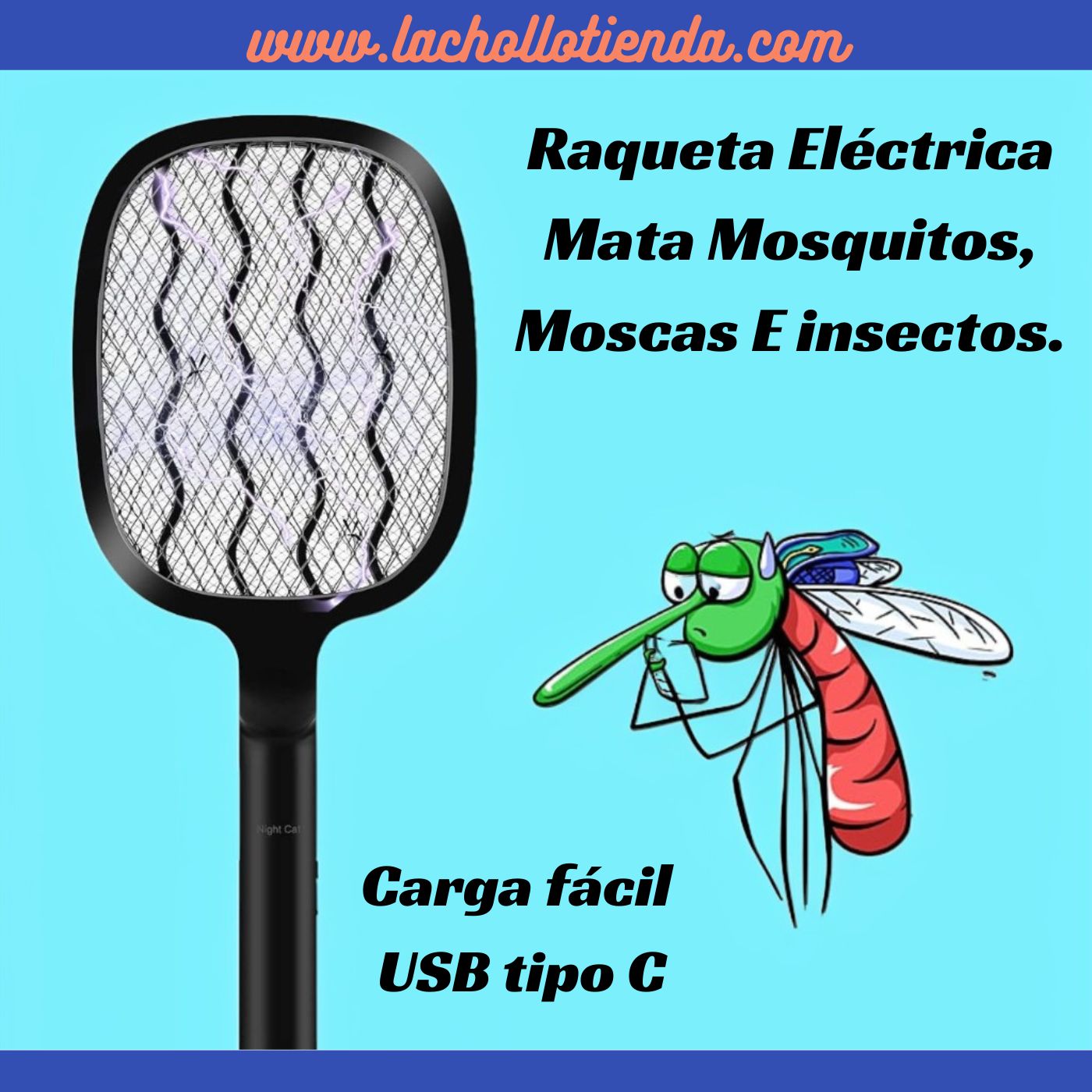 raqueta mata mosquitos