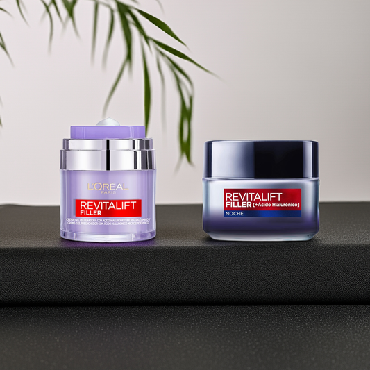 PACK L'Oréal - Revitalift Crema Rellenadora de Dia 50ml + Crema Anti-eded de Noche 50ml