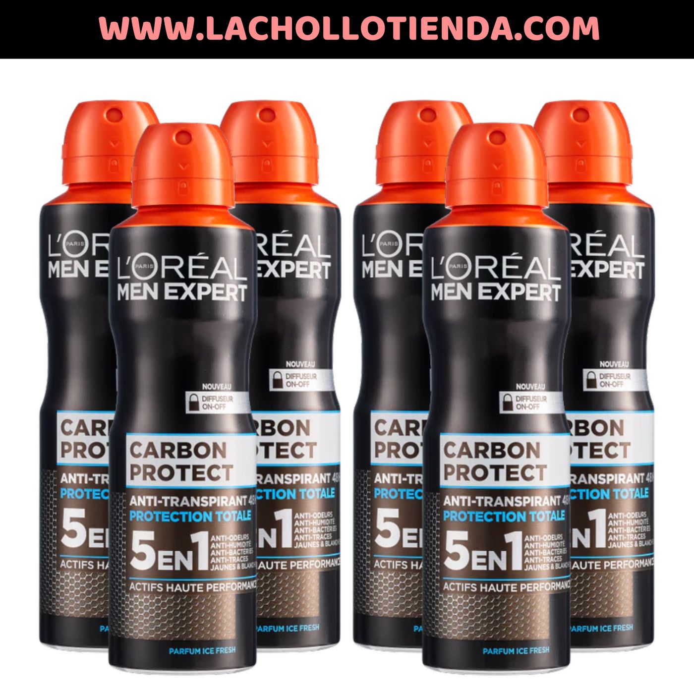 Packs Ahorro Desodorante LOREAL MEN EXPERT - Carbon Protect 5en1 (150ml)